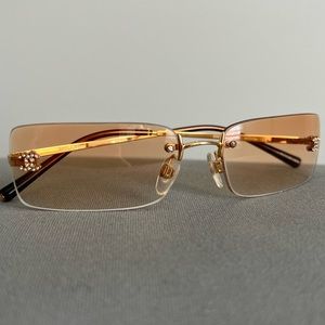CHANEL LIKE NEW 2051-B Gold Sunglasses, Authentic, RARE, 100% Authentic